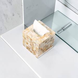 Support de boîte à mouchoirs en bois de luxe fait main – Ensemble décoratif de table pour salle de bain, maison, cuisine et restaurant (Écologique) - Product Image 2