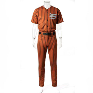 Nouvelle tenue de baseball rayée à manches courtes respirante sur mesure pour hommes, vêtements de sport pakistanais avec fonction de séchage rapide - Product Image 5