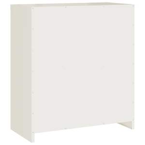 Armadietto Portadocumenti in Acciaio Verniciato a Polvere Bianco 31.1x15.7x35.4 Pollici - Product Image 6