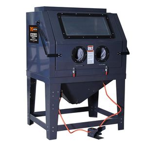 Commercial 265 Gallon/990L <b>Sandblaster</b> Cabinet Oversized View Window 125 PSI 24 CFM Vacuum Filtration System TMG Spray Booths - Product Image 1