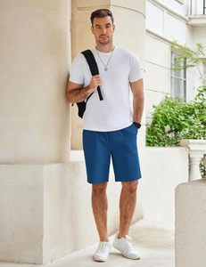 Pantalones Cortos Urban Comfort para Hombre, de Algodón, Transpirables, Suaves, con Cintura Elástica, Casuales, Deportivos, para Gimnasio, Playa, Verano, Moda, Venta al Por Mayor - Product Image 3