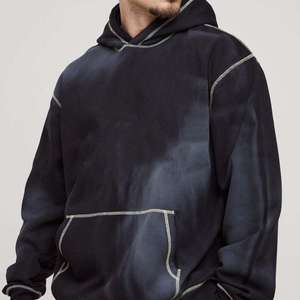 Ensemble de survêtement de luxe pour homme, effet délavé, style vintage, avec sweat à capuche et pantalon de jogging, personnalisable, marque privée, OEM, ODM, streetwear - Product Image 6