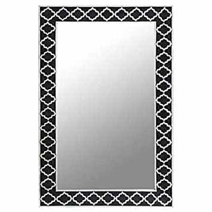 Floral Design Mother of Pearl Inlay <b>Mirror</b> Handmade Decorative Wooden Frame <b>Wall</b> <b>Mirror</b> Restaurant or Bathroom Decor - Product Image 1