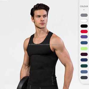 Débardeurs de sport pour hommes 85% polyester 15% élasthanne, débardeur de basket-ball, débardeur de fitness, débardeur de course à pied, débardeur à séchage rapide pour hommes - Product Image 2