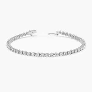 Fashion Jewelry D Color White Moissanite 925 Sterling Silver Gold Plated Tennis <b>Bracelet</b> 2mm-6mm Brilliant Cut Third Party - Product Image 2