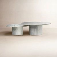 Table basse en marbre blanc très vendue, table centrale carrée de luxe pour salon moderne, design de mobilier.