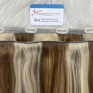 Extensions de cheveux humains vietnamiens de luxe Clip ins Pas d'enchevêtrement Pas de perte Expédition dans le monde entier Prix de gros - Product Image 2