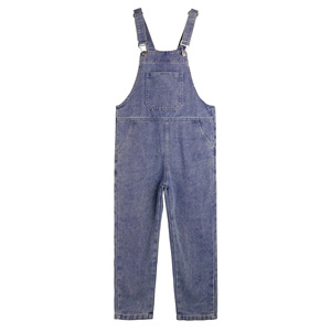 Overol de Mezclilla sin Mangas para Niños, de Spandex/Algodón, con Tirantes Ajustables y Botones Laterales, para Niñas - Product Image 5