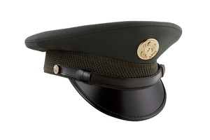 Wholesale Supply Premium Parade Style Cap Gold Cord Accent Ebony Visor Embossed Emblem Formal Headwear - Product Image 3
