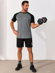 T-shirts décontractés surdimensionnés pour hommes en coton doux, personnalisables, à manches raglan, couleurs mélangées, vente en gros, fabricant de vêtements de mode - Product Image 5