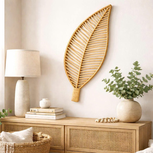 Various design rattan <b>wall</b> <b>decor</b> make in Vietnam with wholesale price and OEM ODM color - Product Image 5