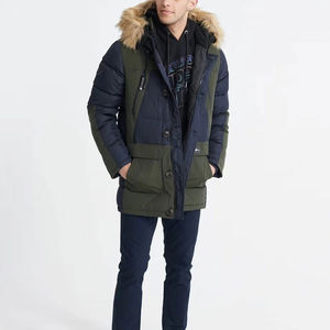 Parka d'hiver longue en duvet d'oie de qualité supérieure pour homme, style canadien, grande taille, couleur unie, pour l'extérieur - Product Image 6