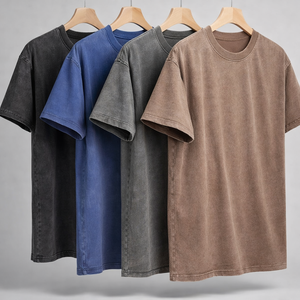 T-shirt femme délavé à l'acide, personnalisable avec logo, vente en gros, respirant, manches courtes, coupe oversize, vintage, durable - Product Image 3