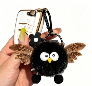 Oferta Caliente: Llavero de Peluche Suave con Diseño de Bola Peluda de Dibujos Animados, Adorno Colgante para Coche, Bolso de Mano - Product Image 4