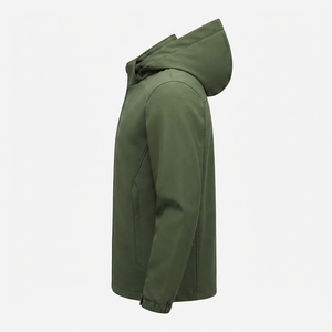 Veste d'hiver longue pour homme avec garniture en fausse fourrure, fermeture éclair, chaude, style streetwear, vêtements d'extérieur, personnalisable OEM, vente en gros - Product Image 1