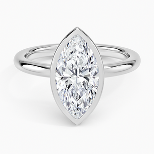 BOJ <b>Ring</b> 0105 Marquise Cut 925 <b>Silver</b> Halo Stone Prong Setting <b>Solitaire</b> Diamond <b>Ring</b> 2ct D Color VVS1 Moissanite GRA Certified - Product Image 1