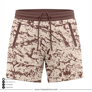 Shorts de course en jersey de coton à imprimé graphique personnalisé, unisexe, durables, pour la gym, le fitness, la musculation, les entraînements - Product Image 3
