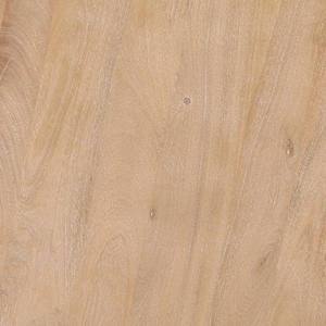 Mesa de comedor redonda moderna con base de pedestal, de madera maciza de mango con acabado natural, para el hogar, oficina, cocina, restaurante, hotel, villa. - Product Image 6