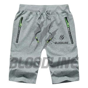 BLOODLINE Men's Black Bermuda <b>Shorts</b> Mid Waist Elastic Casual Camouflage Pattern Quick Dry PU Coated <b>with</b> <b>Zip</b> <b>Pockets</b> - Product Image 6