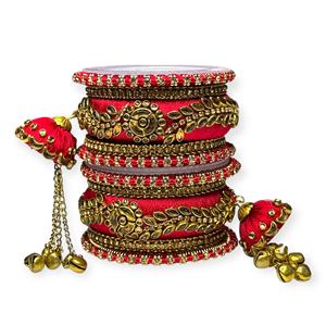 Nouvelle conception, bracelet en or rouge plaqué or, imitation perle, ensemble de bracelets tendance pour mariage et occasions festives, bracelets empilables - Product Image 1