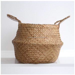 Handcrafted Seagrass <b>Belly</b> <b>Basket</b> Bulk Orders Wholesale Sustainable Storage <b>Basket</b> for Hotel Resort Home Decor from Vietnam - Product Image 4