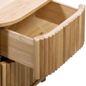 Table de chevet de luxe en teck massif avec tiroir de rangement, fabricant OEM pour projets hôteliers, exportateur, fournisseur chinois - Product Image 6