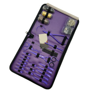 Kit d'outils professionnels en acier inoxydable pour extensions capillaires – Pinces micro-anneaux, aiguilles à boucle, outils de sectionnement – Fixation robuste, usage commercial - Product Image 6