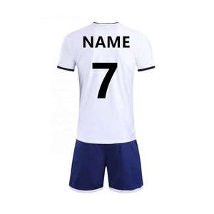 Tenues de football personnalisées à séchage rapide, grandes tailles, service OEM, en jersey de polyester uni teint - Product Image 2