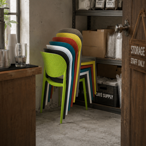 <b>Stackable</b> Plastic <b>Chair</b> for Indoor and <b>Outdoor</b> Business Environments with Easy Clean Surface Finish - Product Image 5