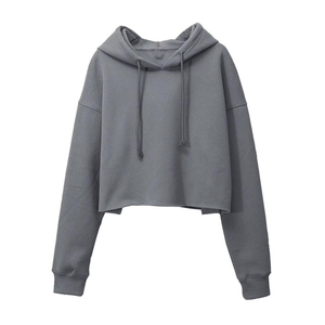 เสื้อฮู้ดครอปผู้หญิงแบบซิป ผ้าฟลีซ แขนยาว สไตล์ลำลอง แฟชั่นสตรีทแวร์ ออกกำลังกาย รับผลิตแบบ OEM ODM แบรนด์ส่วนตัว ขายส่ง - Product Image 1