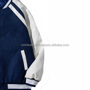 Varsity <b>Jackets</b> for Schools Clubs Teams Trendy Varsity <b>Jacket</b> with Ribbed Cuffs Two-Tone Varsity <b>Jacket</b> Outerwear - Product Image 3