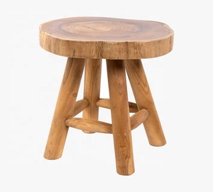 Wood Round Accent <b>Stool</b> Made in India Handmade Commercial Buyers Usage Home Hotel Bar Room Restaurant Indoor Outdoor Living Best - Product Image 1