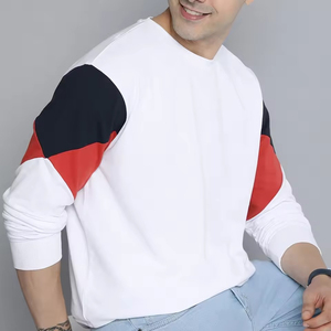 Sweat-shirt en molleton brossé pour homme, col rond, manches longues, intérieur doux, pull décontracté chaud, couleur personnalisable, hiver - Product Image 4