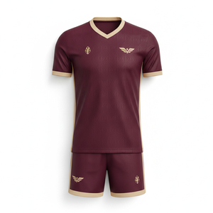 Conjunto de Camisetas de Fútbol Personalizadas con Impresión por Transferencia de Calor, Uniforme de Fútbol al por Mayor OEM, Kit de Entrenamiento para Clubes y Equipos, Nombre del Equipo y Letras - Product Image 1