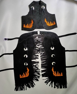 Chaps d'équitation en cuir véritable, équipement équestre de qualité supérieure, vente en gros de produits d'équitation - Product Image 4