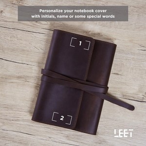 ผู้ผลิตซองหนังแท้ทำมือสุดหรูสำหรับปกสมุดบันทึก ขายส่ง ซองใส่สมุดบันทึกแบบเติมได้ รุ่น LBC-0043 - Product Image 3