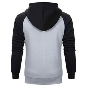 Proveedor de Sudaderas con Capucha de Felpa Gruesa 100% Algodón con Logo Personalizado al por Mayor, Sudaderas con Capucha Oversize con Mangas Raglán y Diseño Empalmado para Hombre - Product Image 1