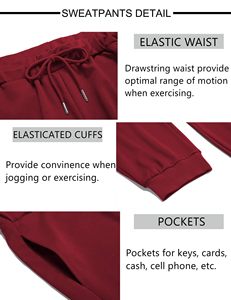 Men's Hoodie <b>Jogger</b> Set Custom Logo 2 Piece Tracksuit Jogging Wear Streetwear Casual Athletic Outfit Cotton Fleece 100% Cotton - Product Image 4
