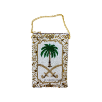 Sac bandoulière pour téléphone portable fait main, perlé, motif coccinelle florale, en perles de rocaille, accessoires vestimentaires, autres accessoires de mode