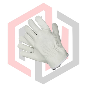 Goatskin Leather Safety Driver Gloves General Purpose Abrasion Resistant Anti-static Breathable Silicone-free <b>Fire</b> Fighting - Product Image 2