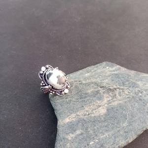 Natural Buffalo Jasper <b>Ring</b> 925 Sterling Silver Handmade Jewelry Gift For Women Birthday Unique Luxury Design - Product Image 5