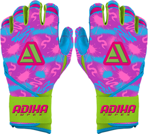 Gants de frappeur de baseball en cuir premium de haute qualité, personnalisables, avec fermeture auto-agrippante, conception à doigts complets, durables et antidérapants pour le poignet - Product Image 3