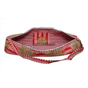 Bolso de Hombro Acolchado de Algodón con Estampado Artesanal, Estilo Bohemio Moderno, Ecológico, Transpirable y Ligero, Ideal para Yoga, Playa o Fin de Semana - Product Image 5