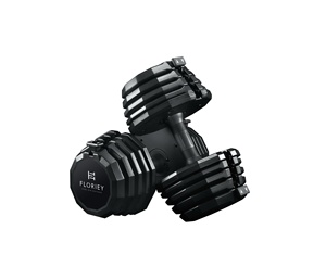 50LB <b>Rubber</b> Coated 23kg Adjustable <b>Dumbbells</b> - Product Image 4
