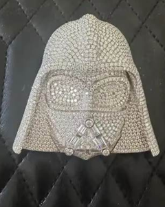 จี้รูปฮีโร่สไตล์ฮิปฮอป Star Wers ประดับเพชรโมอิสซาไนต์ เงินแท้ 925 สำหรับผู้ชาย แร็ปเปอร์ จี้แบบหรูหรา - Product Image 5