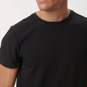 T-shirt à col rond pour homme, manches courtes, 100% coton, respirant et à séchage rapide, impression personnalisée sur le devant, coupe classique, vêtements décontractés d'été - Product Image 4
