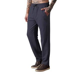 Factory 100% Cotton Mens Straight Track <b>Pants</b> Jogger Casual Wear Breathable Eco-Friendly ODM Manufacturer Lace-Up Closure - Product Image 2