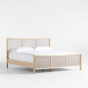 Lit divan d'intérieur au design moderne, en bois de teck massif, style robuste pour chambre à coucher, appartement, villas - Palermo - Product Image 2