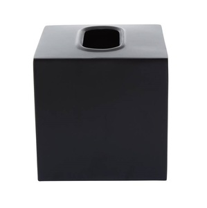 Royal Look Antique <b>Black</b> Metal Tissue Holder With Unique Patten Decorative Vintage <b>Square</b> Shape Napkin Dispenser - Product Image 1