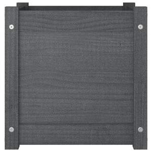 Ensemble de 2 jardinières en pin massif gris, durables et de taille moyenne, pour pots de fleurs et jardinières - Product Image 5